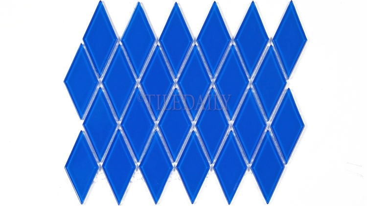 GM0122BE - Diamond Glass Mosaic, Blue
