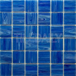 glacier square glass mosaic pool tile iridescent blue